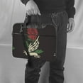 thumbnail image 6 of ZICANCN Laptop Case 15.6 inch, Skull Hand Rose Flower Work Shoulder Messenger Business Bag for Women and Men, 6 of 7