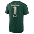 thumbnail image 3 of Men's Hunter Green Milwaukee Bucks #1 Dad Jersey T-Shirt, 3 of 3