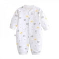thumbnail image 3 of 4 Colors Spring Autumn Baby Boy Girl Cute Long Sleeve Romper Cotton Comfortable Cloud Tree Cup Watermelon Pattern Outfits, 3 of 6