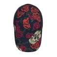 thumbnail image 4 of Balery Roses Skulls Baseball Cap For Women Men,Adjustable Size For Running Workouts And Outdoor Activities All Seasons, 4 of 9
