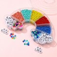 thumbnail image 4 of Rainbow Boxed Acrylic Beads Kit Homemade Diy Bracelet Loose Beads Accessories, 4 of 5