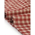 thumbnail image 5 of Unique Bargains Women's Spaghetti Straps Vintage Gingham Off Shoulder Swing Plaid Dress L Red, 5 of 6