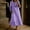 Purple, variant on QUNYINEY Blue Women Plus Dresses Summer Long Sleeve Long A Line Dresses Loose Fit Crew Neck with Pockets Flowy Dresses