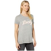 Lucky Brand Lucky Script Tee Heather Grey