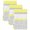Gray Yellow, variant on Sky Blue Grey Kitchen Towels Set of 3, Chic Garden Floral Stripe Embroidery Design Absorbent Dish Towels for Kitchen, Microfiber Hand Towel, Quick Drying Tea Towel for Cleaning Decorative Dishcloths