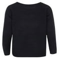thumbnail image 4 of Pull-Over Tricoté à Manches Longues Motif Cœur pour Femmes Saint-Valentin Noir TTG, 4 of 8