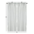 thumbnail image 4 of Ambesonne Turkish Pattern Curtains, Boho Neutral Swirls, Pair of 28"x84", Pale Mauve White Grey, 4 of 5