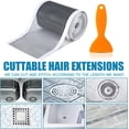 thumbnail image 5 of Aodebiao Ultra-Strong Adhesive Drain Cover Sticker Roll, PVC Shower Floor Guard Hair Catcher, Long Lasting Waterproof Drain Protector for Bathtub Sink Tub Drainage, Easy Install & Clean, 10m Length, 5 of 5