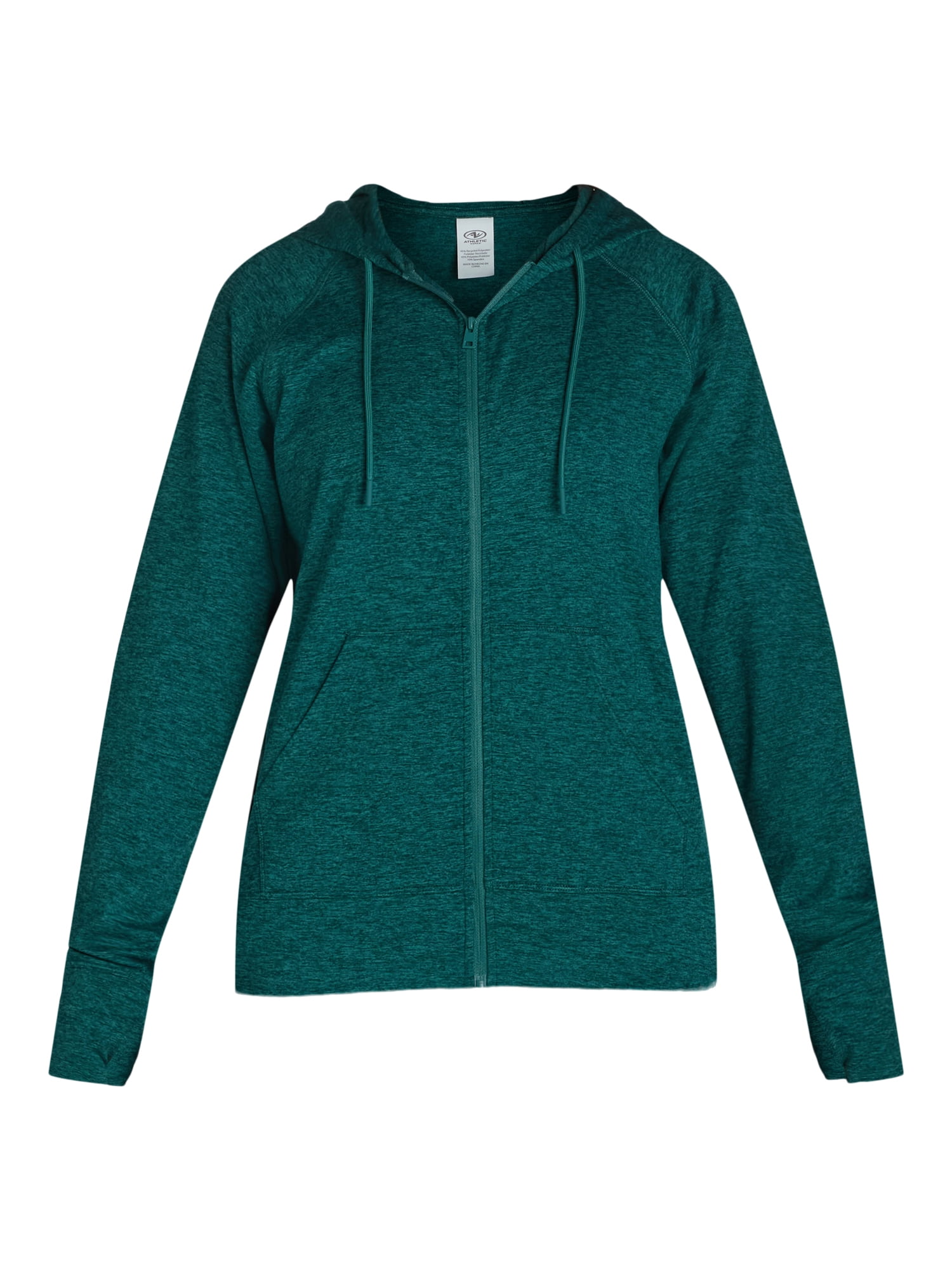 Athletic Works Women's and Women's Plus ButterCore Zip-Up Hoodie, Sizes XS-4X