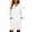 Sweatshirt Dresses White, variant on Guieoi Sweatshirt Dress for Women Plus Size V-Neck Hooded Hoodie Dress Long-Sleeve Side Pockets Relaxed Fit Casual Sports Dress Brown XXXL