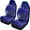 2, variant on Vehicle Seat Covers Blue Gothic Rose Design Pattern Breathable Front Car Interior Seat Cover 2Pcs for Women Men Easy to Install