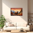 thumbnail image 4 of ZHONGYUTONG Bear Wall Art Canvas Animal Pictures for Wall Wilderness Forest Bear Painting Wildlife Poster Living Room Decor Framed (12.00" x 18.00"), 4 of 5