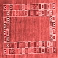 thumbnail image 1 of Ahgly Company Indoor Square Abstract Red Contemporary Area Rugs, 5' Square, 1 of 4