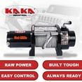 thumbnail image 5 of 6000LB 12V Electric Winch, 4WD Recovery Winch with 0.275Inch x 55.8Ft Steel Wire Rope, 2.8kW Motor, 170:1 Gear Ratio, Automatic Load-Holding Brake, for UTV/ATV Off-Road Vehicle Recovery ATW-6000W, 5 of 5