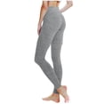 thumbnail image 4 of ABATAB Women's High Waisted Yoga Pants with Pockets High Waisted Soft Stretch Workout Leggings Gym Running Tights, 4 of 7