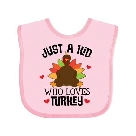 

Inktastic Thanksgiving Funny Kids Turkey Gift Baby Boy or Baby Girl Bib