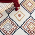 thumbnail image 6 of SAFAVIEH Marrakesh Augustin Southwestern Polyester Area Rug, Ivory/Multi, 6'7" x 6'7" Square, 6 of 8