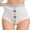 Green, variant on Bloomae Women's High Waisted Underwear Slightly Tummy Control Cotton Girdle Panties Full Coverage Daily Ribbed Underwear Briefs with Lace Bow Decor