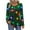 #0218-Black, variant on Uootdi Christmas Women's Long Sleeve Tops Buttons Up Pleated Blouses Cute Holiday Graphic Tees Casual Gift Fall/Winter Pullov er Blouses