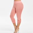 thumbnail image 2 of Women‘s Plus Size Capri Pants High Waisted Lace Splicing Workout Leggings Stretchy Yoga Running Athletic Tights, 2 of 9
