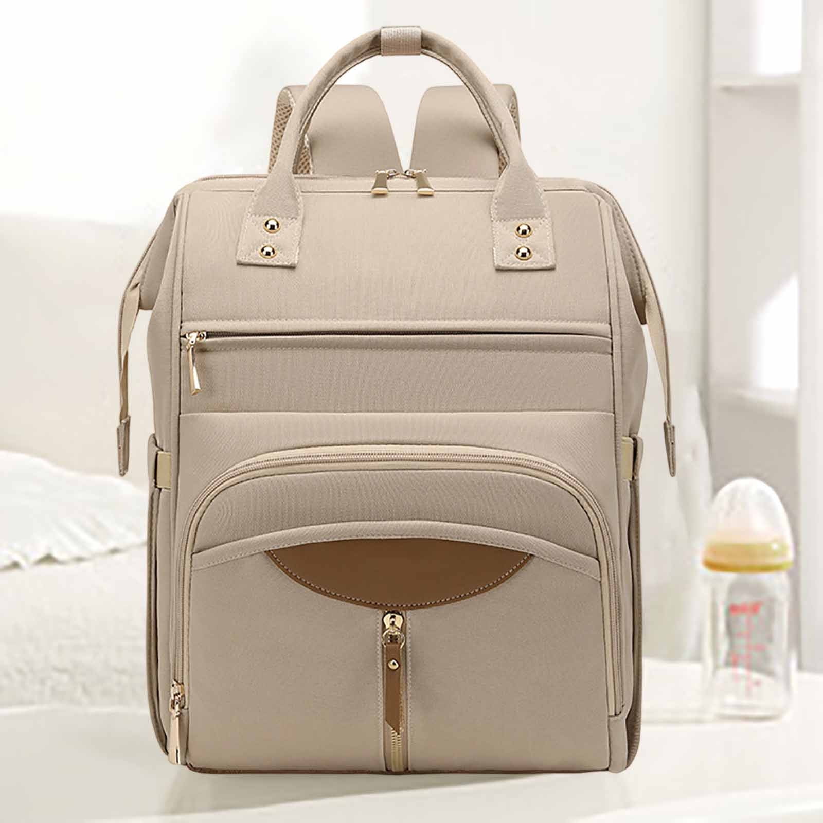 Outoloxit Diaper Backpack for Newborn, Multifunctional Large Capacity Travel Bag with Stroller Straps and Waterproof Material