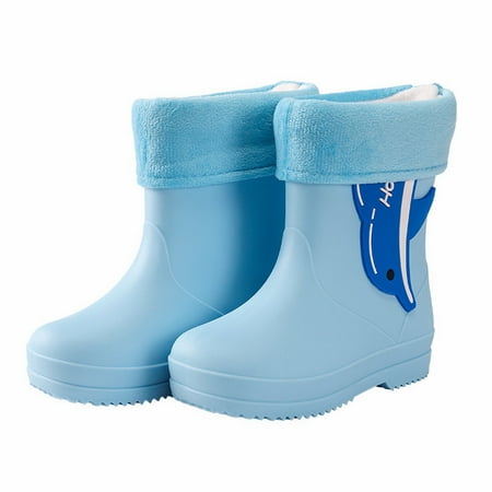 

Quealent Big Kid Unisex Baby Shoes Snow Shoes Toddlers Toddlers Children Rain Shoes Boys and Girls Water Shoes Dolphin Cartoon Baby Girl Shoes 6-12 Months Blue 3