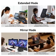 Blackview 24 inch Large Portable Monitor, 100Hz Gaming Monitor, 1200P IPS FHD Laptop Screen Extender, USB-C HDMI Travel Second Monitor for Laptop,MacBook,Desktop,PC,PS4/5, with Adjustable Stand&VESA