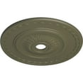 thumbnail image 3 of 29 1/2"OD x 3 5/8"ID x 1 5/8"P Sunflower Ceiling Medallion (Fits Canopies up to 5 5/8"), Hand-Painted Spartan Stone, 3 of 5