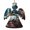 Angel Shape, variant on American Flag Wolf Art USA Wooden Christmas Ornament Angel Shape,Xmas Tree Hanging Decoration 6 PCS