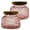 Pink, variant on Lingshine 24.5 oz Decorative Glass Jars with Airtight Wooden Lids - Pink Ribbed, Vintage Kitchen Food Storage Containers for Cookie Candy Spice Coffee Tea, Home Decor Candle Vase