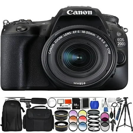 Canon EOS Rebel SL2 DSLR Camera with 18-55mm Lens (Black) & 64GB Bundle