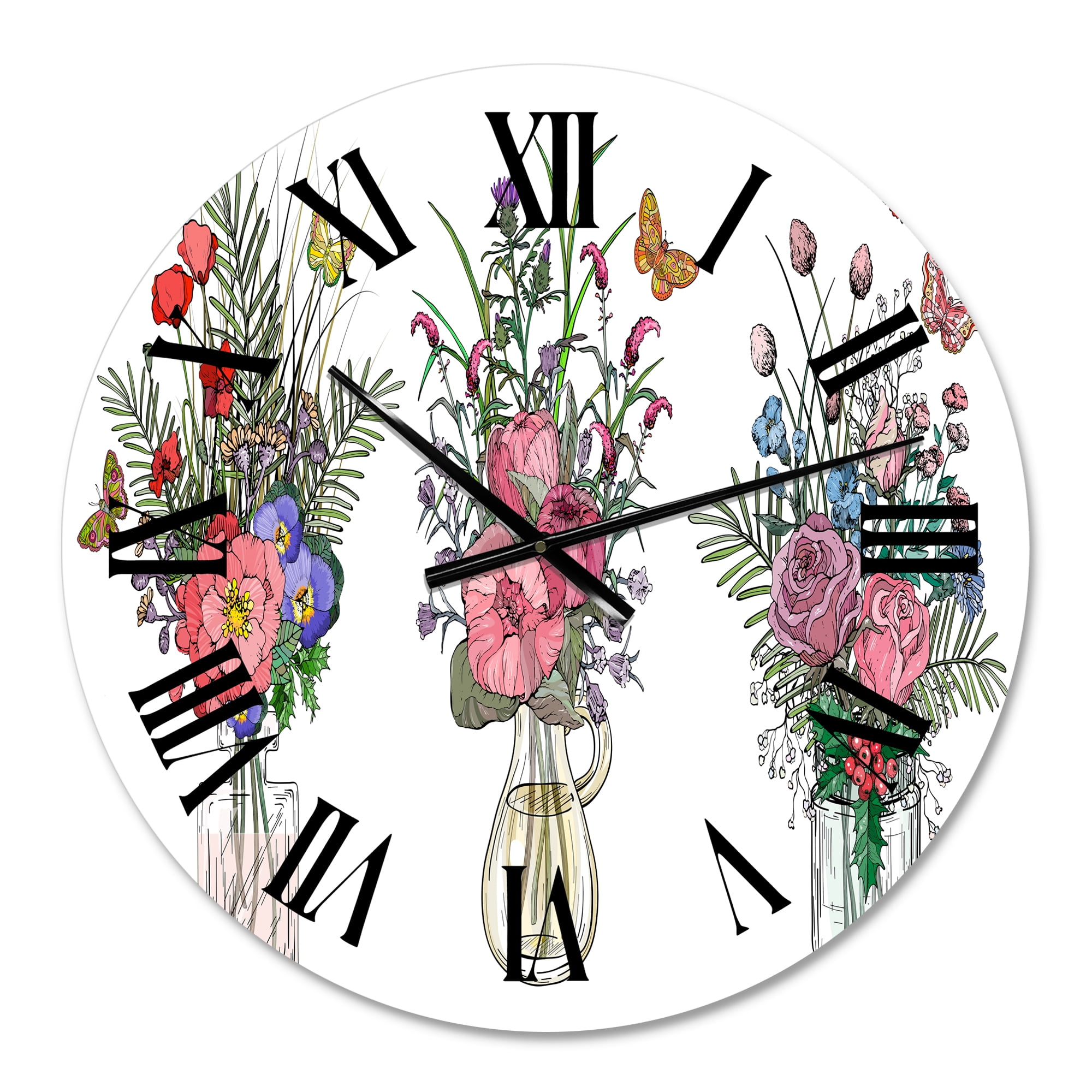 Designart 1" Quartz Farmhouse Wall Clock