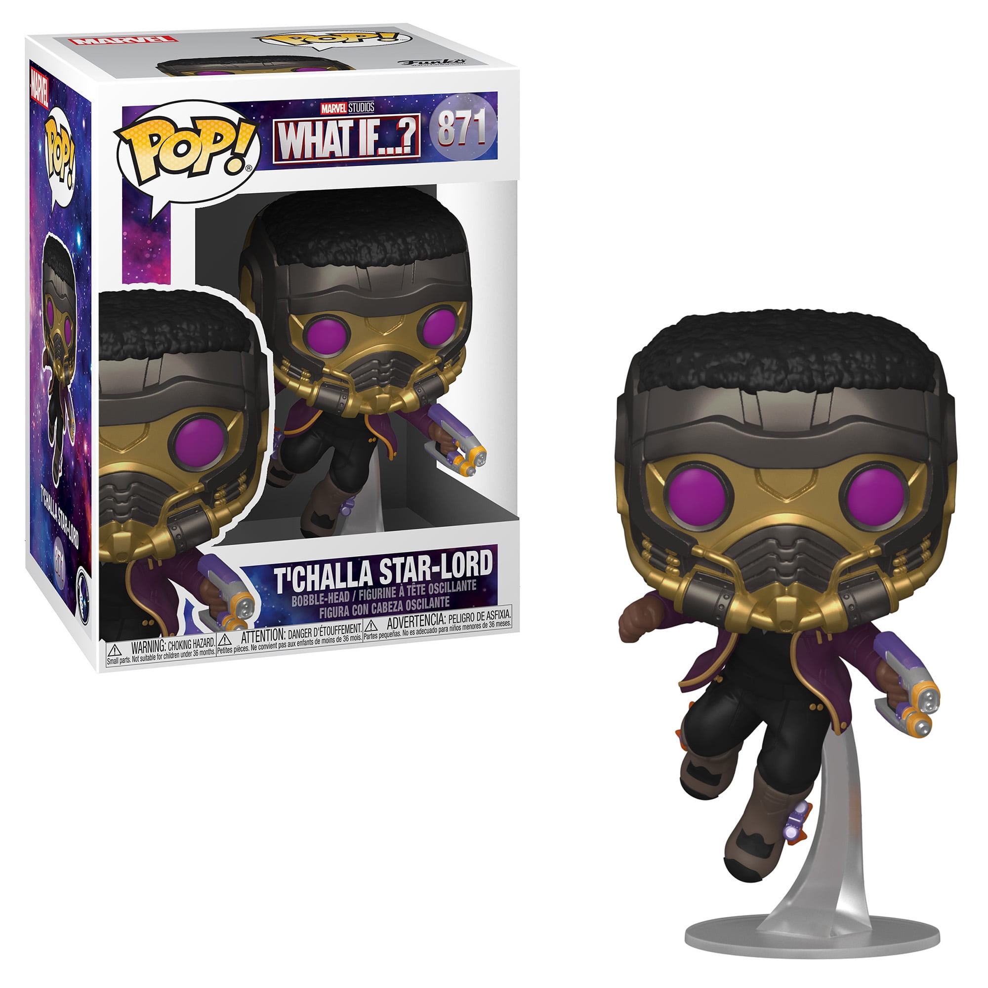 Funko Pop! - Marvel Studios/Disney+ - What If? - T'Challa Star-Lord –  Black Lotus