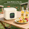 thumbnail image 4 of Cordless Electric Lunch Box for Adults Kids Powered,Food Warmer Type-C ,Portable Heated Lunch Box for Work Go to School, 4 of 7