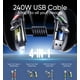 thumbnail image 2 of Cable de carga MAGIC JOHN de 240 W, 4 en 1, USB C a Lightning de 2 m, 2 of 8