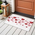 thumbnail image 5 of Valentine's Day Large Area Rugs for Bedroom Living Room, Soft Non Slip Carpet Bedside Rug, Pink Red Love Sweet Falling Heart Romantic Rectangular Floor Cover Kitchen Accent Rug 2'x3' for Office, 5 of 9