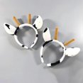 thumbnail image 4 of Cow Ear Antlers Headband Chic Hair Hoops Stylish Headdress Hair Accessories Party Favors Supplies For Kids Children, 4 of 4