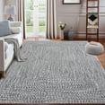 thumbnail image 3 of COZONY 9*12ft Washable Runner Rug w/ TPR Backing, Soft Low-Pile Carpet for Kitchen & Bathroom,Gray, 3 of 9