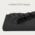 thumbnail image 3 of Bare Home 100% Organic Cotton Fitted Sheet - Percale Weave  - King,  Black, 3 of 10