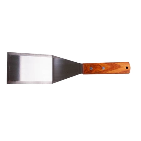 Restaurant-Style Heavy Solid Mirror Finish Stainless Steel Griddle Spatula