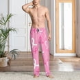 thumbnail image 2 of Fotbe Breast Cancer Awareness (3) Pantalones de Pijama para Hombre, Pantalones de Dormir, Pantalones de Casa con Cintura Ajustable y Bolsillos-Small, 2 of 6