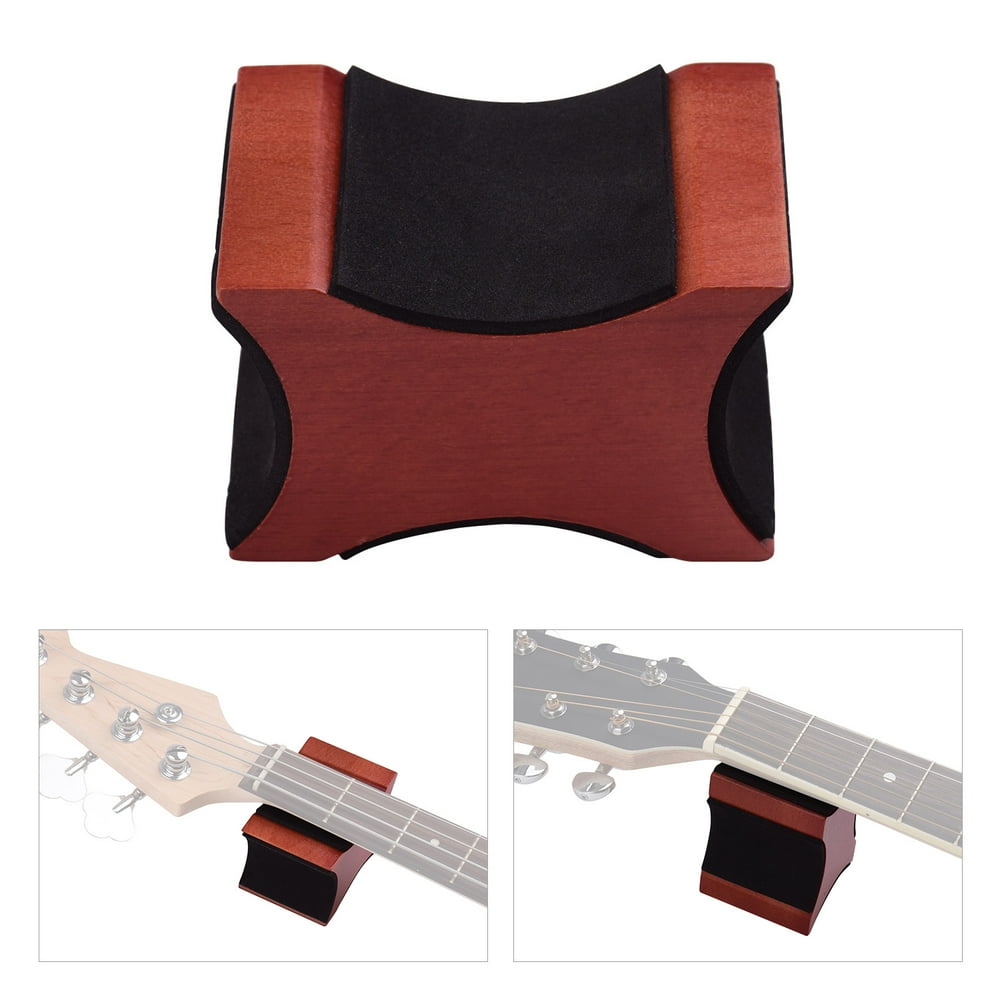 Guitar Neck Rest Support Pillow Mahogany Material 2 Usage Height Luthier Tool for Electric