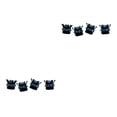 thumbnail image 3 of Redempat 4pack/lot Durable Crowns Style Car Valve Cap Easy Installation For Vehicles Delicate black blue 2Set, 3 of 6