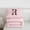 Pink R, variant on Erosebridal A Personalized Initial Girl Full Size Comforter Sets 3 Pieces,Teens Floral Rose Flowers Bedding Sets,Pink Reversible