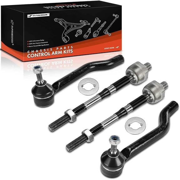 A-Premium Set of 4, Front Inner Outer Tie Rod End Kit, Compatible with Nissan Rogue 2014-2020, Rogue Sport 2017-2022, Qashqai 2017-2022