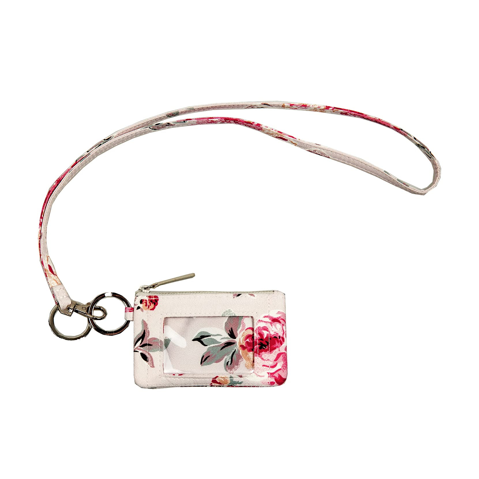 Lanyard Wallet, Lanyard with ID Holder, Cotton Zip ID Case and Lanyard