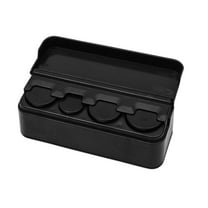 Yonrjhukm Car Coin Storage Box, Compact Home and Car Coin Organizer for Change, Ideal for Tollways and Parking Meters, Keeps Coins Secure and Organized