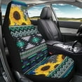 thumbnail image 4 of Jeiento Sunflower Automotive Seat Cover Front Seats Only Southwest Aztec Bucket Seat Cover 1 PCS Red Auto Accessories Interior Covers for Cars Universal Fit for SUV Truck Sedan, 4 of 6