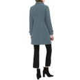 thumbnail image 4 of INSPIRE CHIC Women's Coat Double Breasted Midi Length Stand Collar Long Sleeve Coat M Oxford Blue, 4 of 9