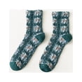 thumbnail image 7 of CoCozhu 5 Pairs Women's Warm Socks Kawaii Floral Socks Cutecore Cotton Socks Y2K Pretty Vintage Embroidered Socks, 7 of 7